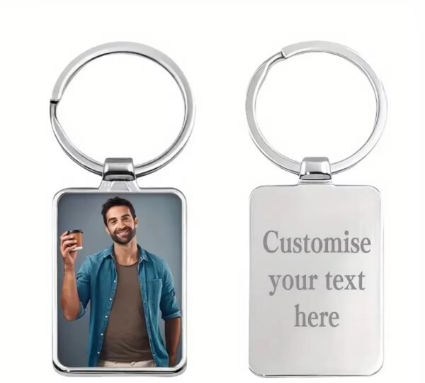 Personalised Photo Keychain - Custom Printed Keychain, the Perfect Gift for Festive Occasions